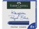 Faber-Castell Tintenpatrone Königsblau, 6 Stück, Detailfarbe