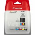 Canon Tinte CLI-551 BK, C, M, Y, Druckleistung Seiten