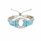 We Positive Armband Circle - TRENDY AZZURRO