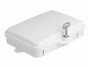 DeLock LWL Verteilerbox IP65, 6 Port, Weiss, Datenanschluss Seite