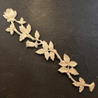 WoodUbend Holzornament - Rose mit Blätter