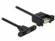 DeLock USB2.0-Kabel A-MicroB: Buchse-Buchse, 1m, zum