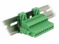 DeLock Hutschiene/DIN Rail Terminalblock 10Pin, Montage: DIN-Rail