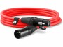Rode XLR-Kabel XLRm-XLRf 3 m, Rot, Länge: 3 m