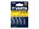 Varta Longlife Extra - Batteria 4 x AAA / LR03 - Alcalina