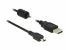 DeLock USB 2.0-Kabel mit Ferritkern USB A - Mini-USB