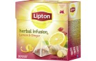 Lipton Teebeutel Lemon Ginger 20 Stück, Teesorte/Infusion