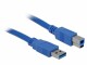 DeLock USB 3.0-Kabel A - B 1.8 m, Ausrichtung