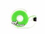 Patchsee Klettband-Box ID-SCRATCH Dispender Box Neongrün, Breite
