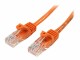 StarTech.com - 1m Orange Cat5e / Cat 5 Snagless Patch Cable