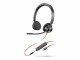 Hewlett-Packard Poly Blackwire 3325 - Blackwire 3300 series - headset