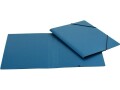 EROLA Gummibandmappe A4 Pressspan Blau, Typ: Gummibandmappe