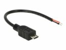 DeLock USB-Stromkabel Micro-USB B - Offen 0.1 m