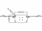Multibrackets Standfuss 2401 Schwarz, Eigenschaften: Höhenverstellbar