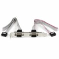 StarTech.com - 2 Port 16in DB9 Serial Port Bracket to 10 Pin Header