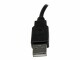 StarTech.com - 6in USB 2.0 Extension Adapter Cable A to A - M/F - USB extension cable - USB (M) to USB (F) - USB 2.0 - 5.9 in - black - USBEXTAA6IN