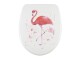 diaqua® Toilettensitz Flamingo mit Absenkautomatik, Weiss/Rosa
