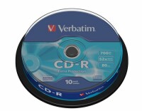 Verbatim CD-R 0.7 GB, Spindel (10 Stück), Medientyp: CD-R