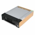 StarTech.com - Black Aluminum 5.25in Rugged SATA Hard Drive Mobile Rack Drawer