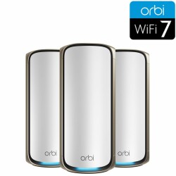 Orbi série 970 Sytème Mesh WiFi 7 Quad-Bande, 27 Gbps, Kit de 3, blanc
