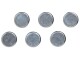 Franken Haftmagnet Chrom Ø 10 mm, 6 Stück, Silber