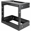 StarTech.com - 8U Open Frame Wall Mount Equipment Rack - Adjustable Depth