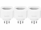 hombli Smart Socket CH, Weiss, 3er-Set, Detailfarbe: Weiss