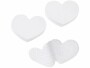 HobbyFun Klettverschluss 2 cm x 2.5 cm Herz Weiss