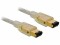 Bild 3 DeLock FireWire-Kabel 400Mbps 6Pin-6Pin 3 m, Datenanschluss