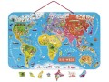 Janod Magnet-Puzzle Weltkarte: Die Welt 92-teilig -DE-, Motiv