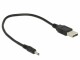 DeLock USB Stromkabel Hohlstecker 3,0mm/1.1mm