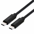 Roline USB4 Gen3x2 (40Git/s) Kabel, C-C ST/ST, 240W, 0.5m