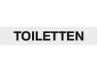 Bätschmann Hinweisschild Toiletten, Höhe: 40 mm, Material: Aluminium