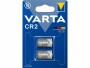 Varta Batterie Lithium CR2 2 Stück, Batterietyp: CR2