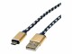 Roline GOLD USB2.0 Kb,A-MicroB,rev.,1.8m