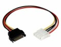 StarTech.com - 12in SATA to Molex LP4 Power Cable Adapter - F/M