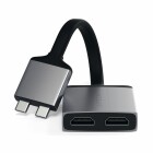 Satechi USB-C zu Dual HDMI Adapter - Space Gray