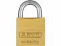 Abus Vorhängeschloss 55/25 Gold Messing, Schlossart