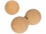 KOOR Faszientraining Einzel- und Doppelball, Kork, Farbe: Braun