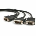 StarTech.com - 6 ft DVI-I to DVI-D and HD15 VGA Video Splitter Cable M/M