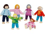 Goki Biege Puppe Moderne Familie 6-teilig, Altersempfehlung