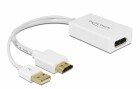 DeLock Adapter HDMI ? DisplayPort Weiss, 4K, USB-Strom, Kabeltyp