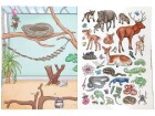 Depesche Stickerbuch Animal World mit 24 Seiten, Motiv: Tiere