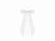 Partydeco Hochzeitsaccessoire Autodeko Schleife Satin 14 cm, Weiss