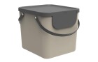 Rotho Recyclingbehälter Albula 40 l, Grau, Material: Recycling