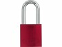 Abus Vorhängeschloss 72/40HB40 Rot Aluminium, Schlossart