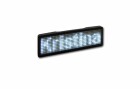 Sertronics LED Name Tag, 11x44 Pixel, USB, Rahmen schwarz - LED weiss