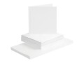 Creativ Company Blankokarte 15 x 15 cm 50 Sets, Weiss