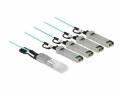 DeLock Direct Attach Kabel Optisches QSFP+/4x SFP+ 10 m