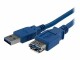 StarTech.com - 1m Blue SuperSpeed USB 3.0 Extension Cable A to A - Male to Female USB 3 Extension Cable Cord 1 m (USB3SEXT1M)
